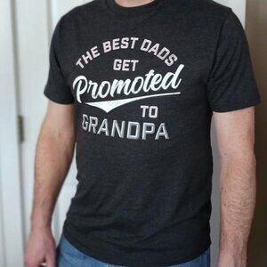 NEW 3XL (54-56) Men's The Best Dads Get Promoted to Grandpa Tee